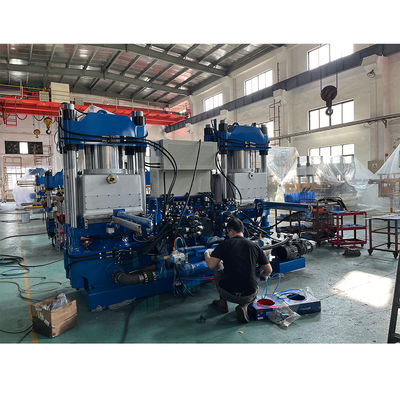유명한 브랜드 PLC 300ton 파란색 색상 고무 고무 제품 자동차 부품을 제조하기 위한 실리콘 핫 프레스 기계